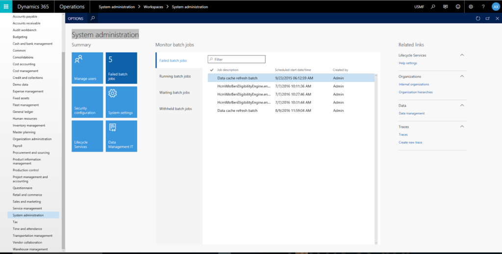 Dynamics 365 for Manufacturing