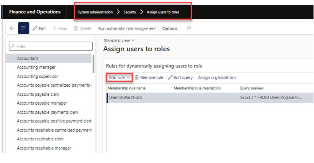 Dynamics 365 Finance and Operations Security Management